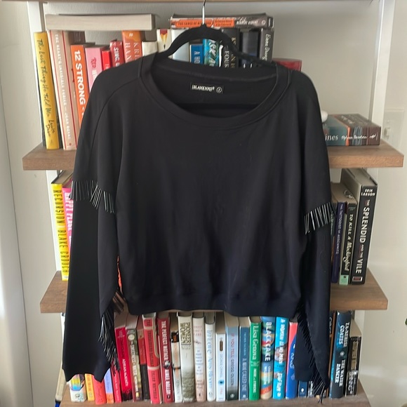 BlankNYC cropped beaded sweatshirt - Picture 1 of 4